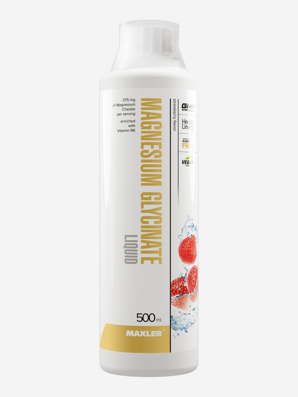 Maxler Магний глицинат, жидкость для приема внутрь, 500 мл, 1 шт, клубника фото