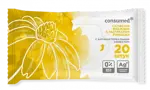 Консумед салфетки влажные антибактериальные с экстрактом ромашки, салфетки влажные, 20 шт. фото