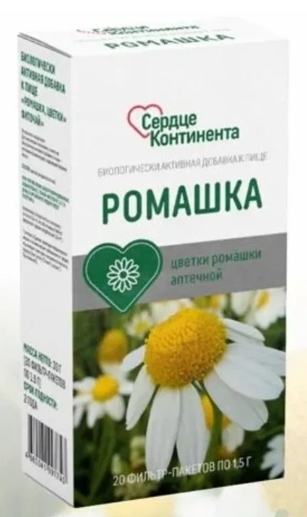 Сердце Континента Ромашка, фиточай, 1.5 г, 20 шт. фото
