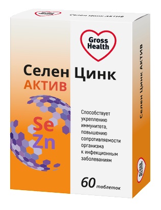 Gross Health Селен Цинк Актив, таблетки, 60 шт. фото
