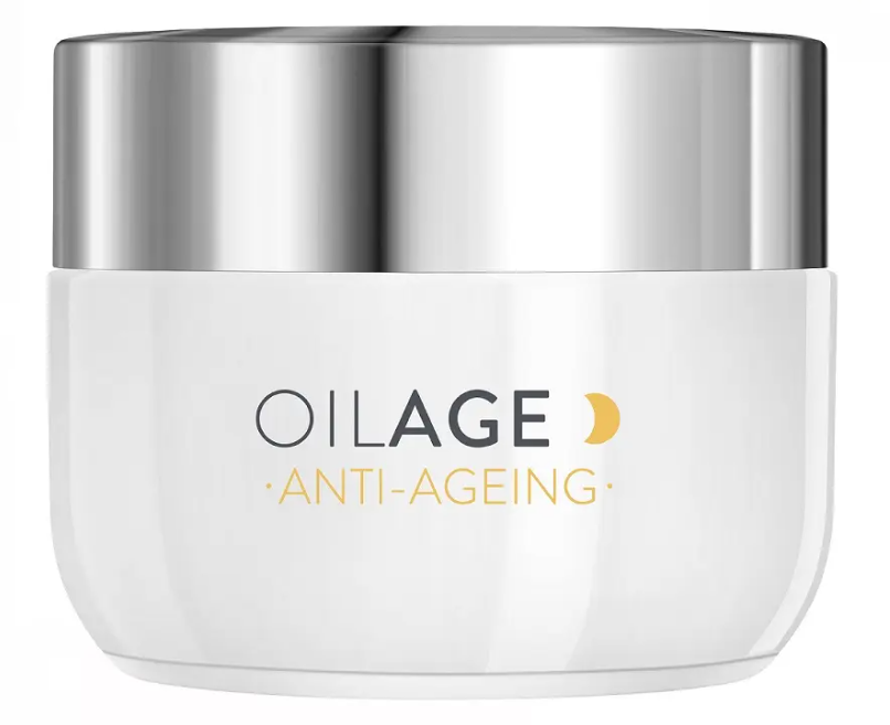 Дермедик Oilage Anti-Ageing Night Cream, крем, 50 г, 1 шт, для лица шеи и зоны декольте фото