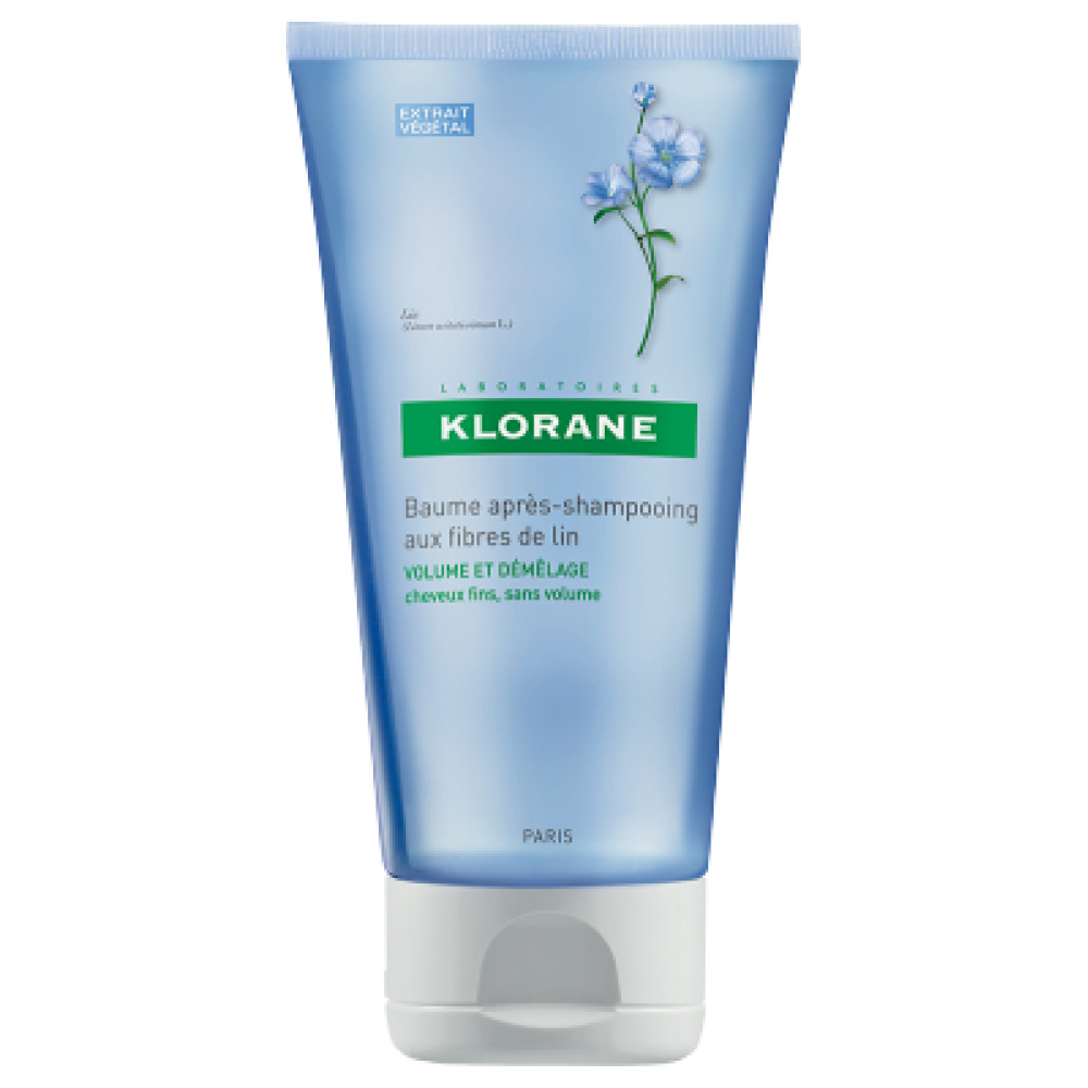 Klorane Бальзам-кондиционер с волокнами льна, бальзам для волос, 200 мл, 1 шт. фото