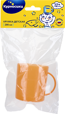 Курносики кружка цветная с ручкой, 200 мл, 1 шт, цвета в ассортименте, арт. 17027 фото