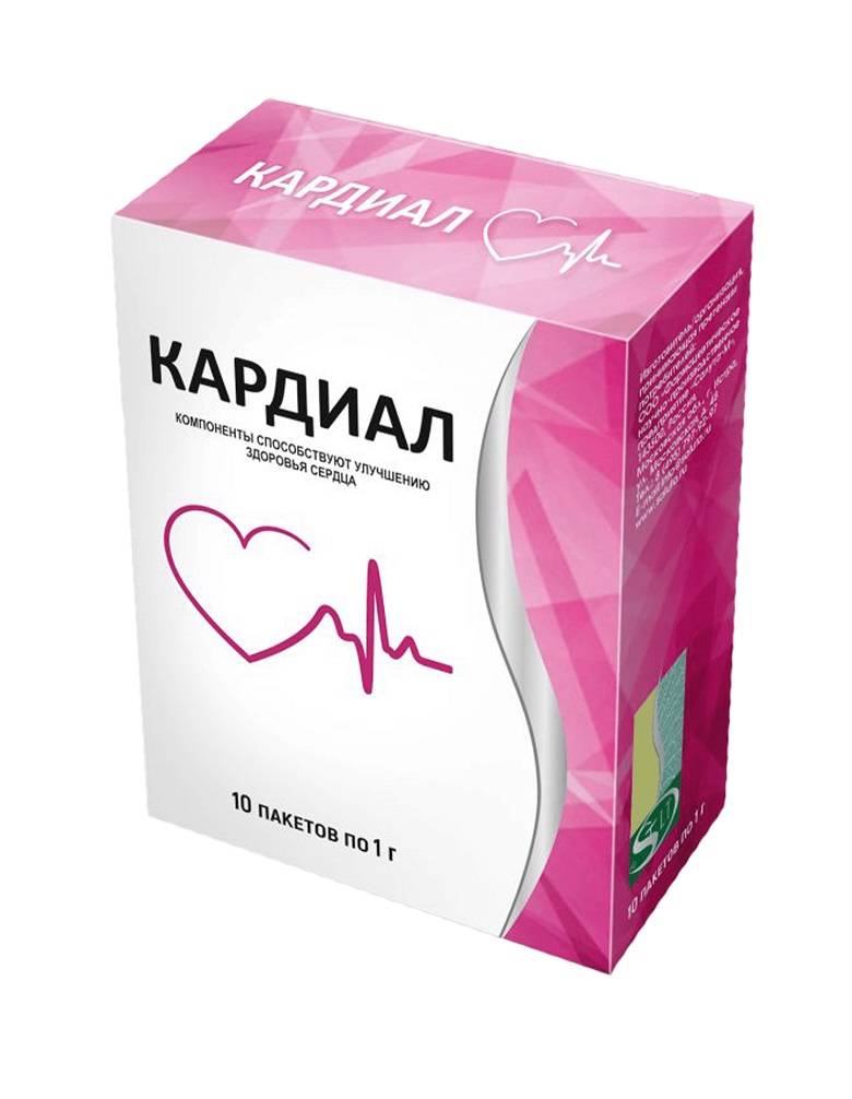 Кардиал, порошок для приготовления раствора для приема внутрь, 1 г, 10 шт. фото