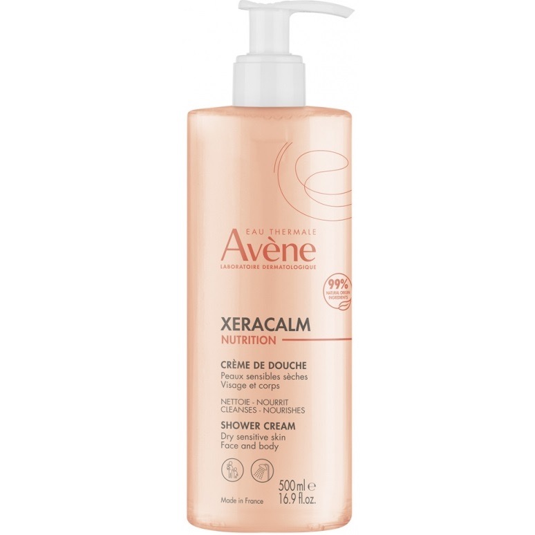 Avene XeraCalm Nutrition легкий питательный очищающий крем-гель, крем-гель, 500 мл, 1 шт. фото