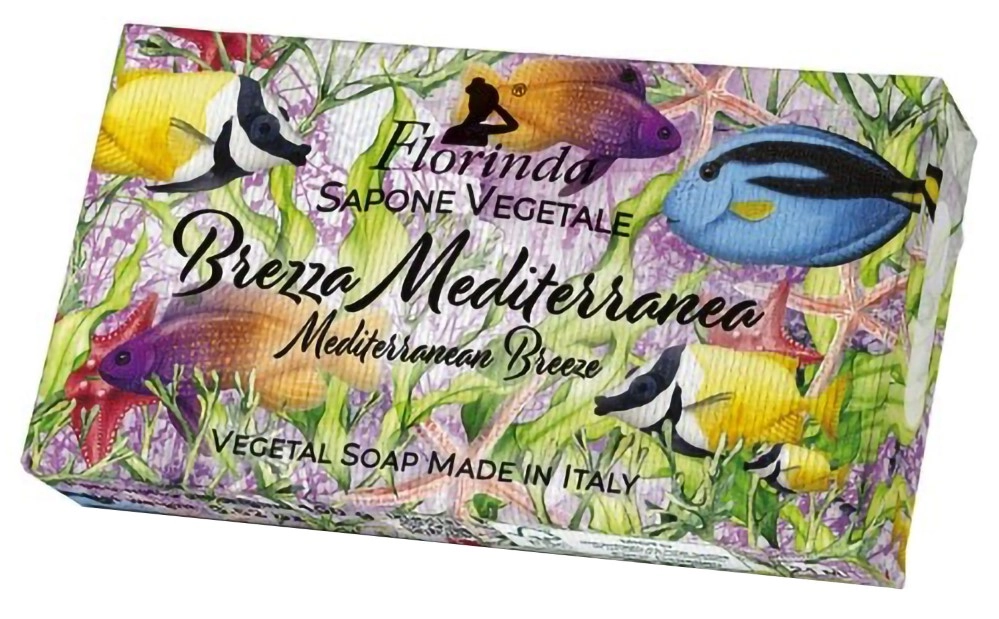 Florinda мыло туалетное твердое, мыло, 100 г, 1 шт, средиземноморский бриз фото
