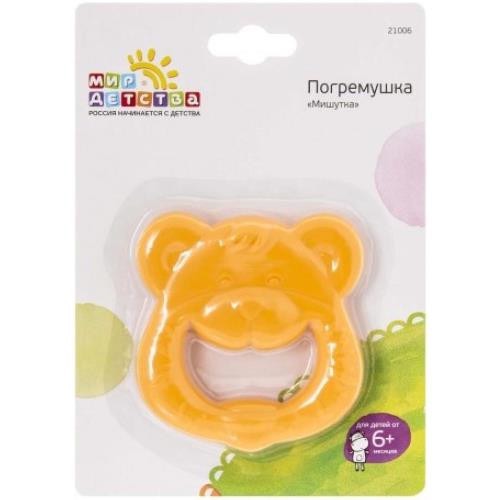 Мир детства игрушка-погремушка Мишка, 1 шт, арт. 21006 фото