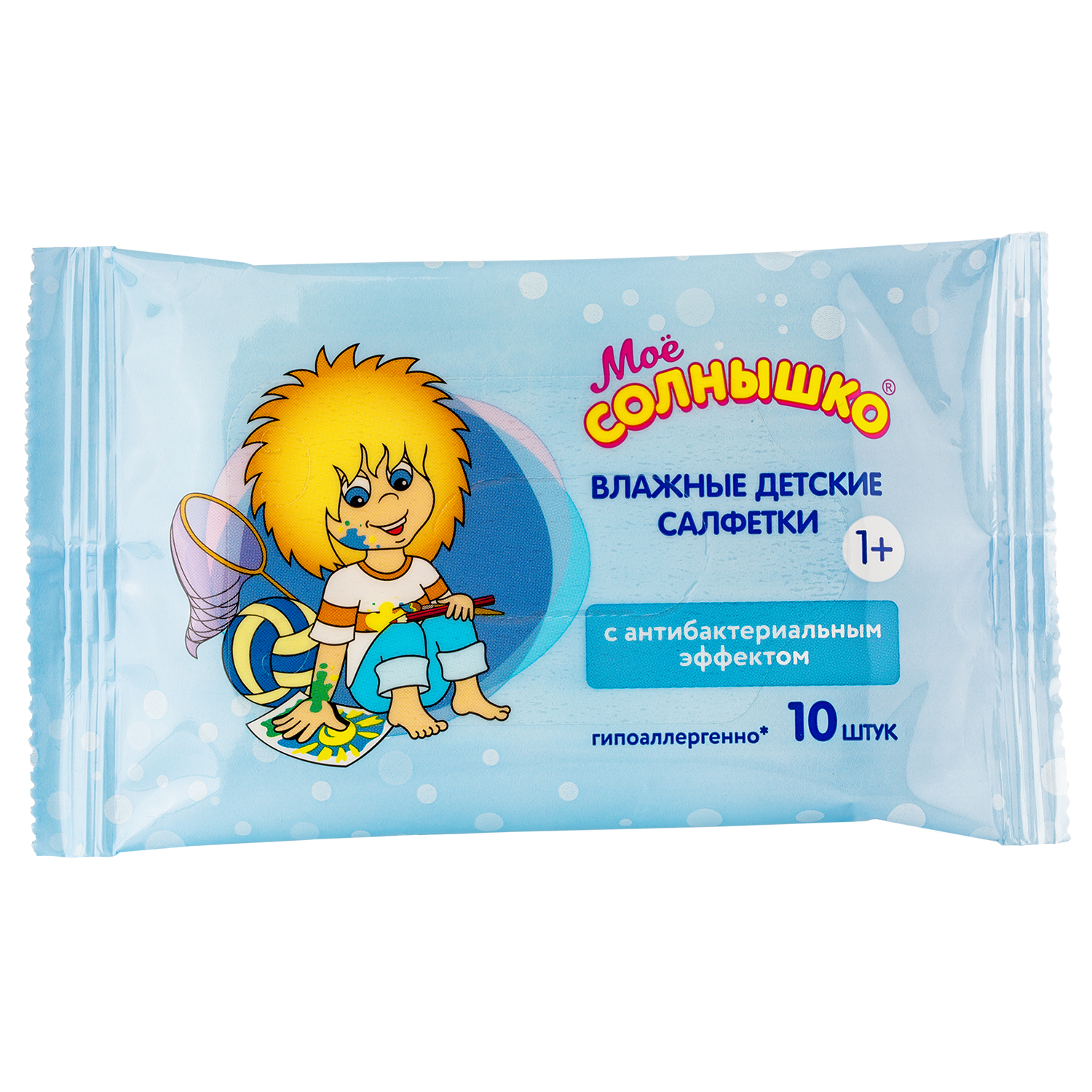 Мое Солнышко Влажные салфетки антибактериальные, 10 шт. фото