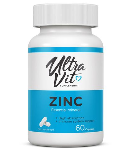 UltraVit Цинк, 25 мг, капсулы, 60 шт. фото