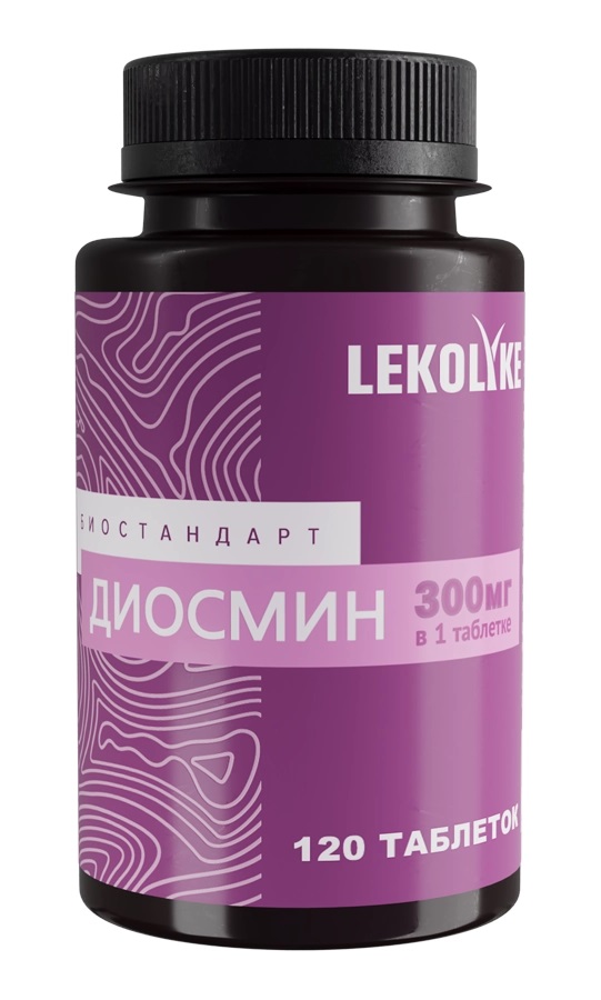 Lekolike Биостандарт Диосмин, 300 мг, таблетки, 120 шт. фото