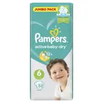 Pampers Active baby-dry Подгузники детские, р. 6, 52 шт, 13-18 кг фото