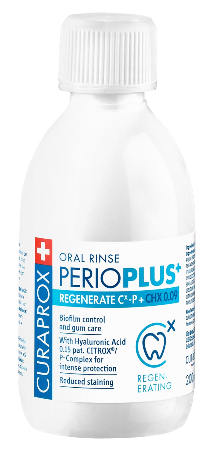 Curaprox Perio Plus Regenerate Ополаскиватель с хлоргексидином, 0.09 %, ополаскиватель полости рта, 200 мл, 1 шт. фото