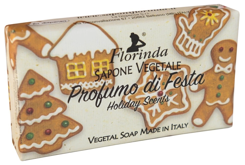 Florinda мыло туалетное твердое, мыло, 100 г, 1 шт, праздничные ароматы фото