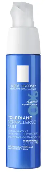La Roche-Posay Toleriane Dermallergo ночной уход, крем для лица и шеи, 40 мл, 1 шт, успокаивающий фото