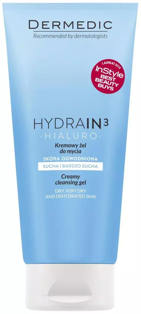 Дермедик Hydrain 3 Hialuro Creamy Cleansing Gel, крем-гель, 200мл, 1 шт, для сухой и чувствительной кожи фото