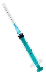 Шприц 3-х компонентный, 2 мл, шприц в комплекте с иглой, 100 шт, 23G (0,6х30) фото