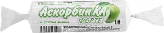 Аскорбин Ка Форте, 3 г, таблетки жевательные, 10 шт, яблоко фото