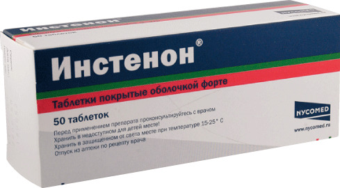 Инстенон, 60 мг+100 мг+60 мг, таблетки, покрытые оболочкой, 50 шт. фото