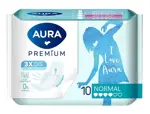 Aura Premium Normal Прокладки женские гигиенические, прокладки гигиенические, 10 шт. фото