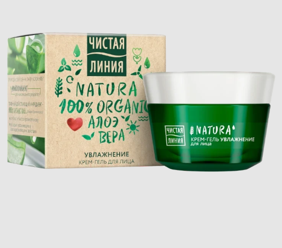 Чистая линия Natura Крем-гель для лица, крем для лица, 45 мл, 1 шт, увлажняющий фото
