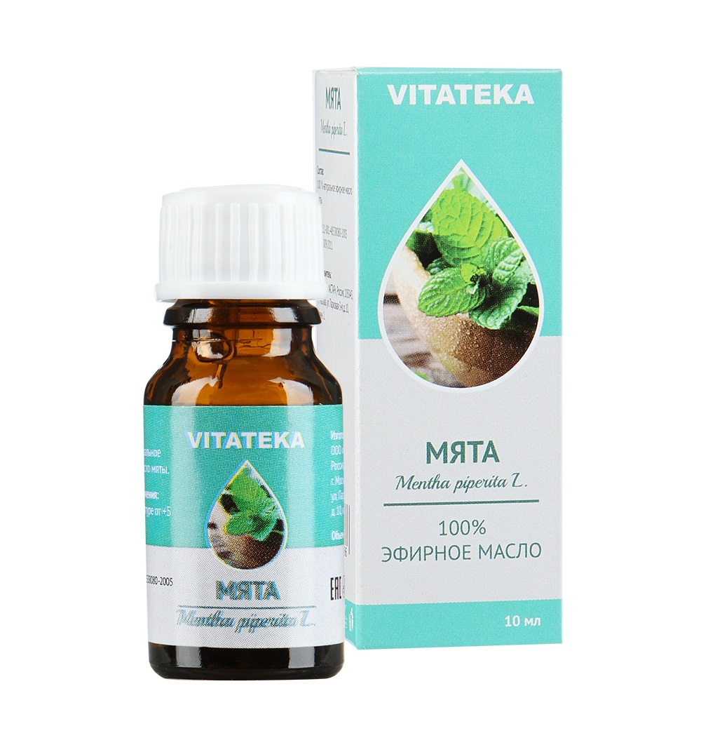 Витатека Масло Мяты эфирное, масло эфирное, 10 мл, 1 шт. фото