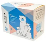 Маска медицинская одноразовая трехслойная на резинке, 100 шт, голубого цвета фото