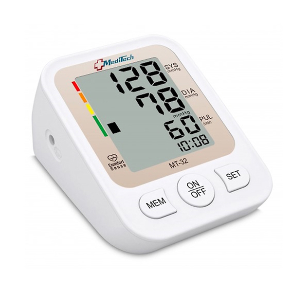 Тонометр автоматический MediTech МТ-32, 1 шт, с адаптером и манжетой (22-36 см) фото