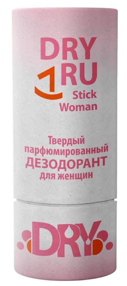 Dry Ru stick woman твердый парфюмированный дезодорант, дезодорант-стик, 55 мл, 1 шт. фото