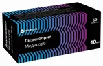 Лизиноприл Медисорб, 10 мг, таблетки, 60 шт. фото