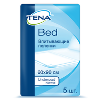 TENA Bed Underpad Normal Пеленки впитывающие (простыни), 60 см х 90 см, 5 шт. фото
