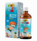 Кук Ля Кук Омега 3 для детей, капли для приема внутрь, 100 мл, 1 шт, банан фото 