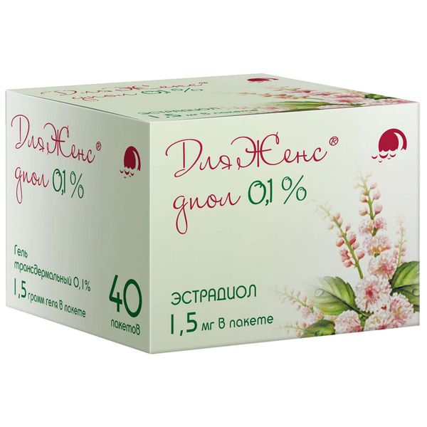 ДляЖенс Диол, 0.1 %, гель трансдермальный, 1.5 г, 40 шт. фото