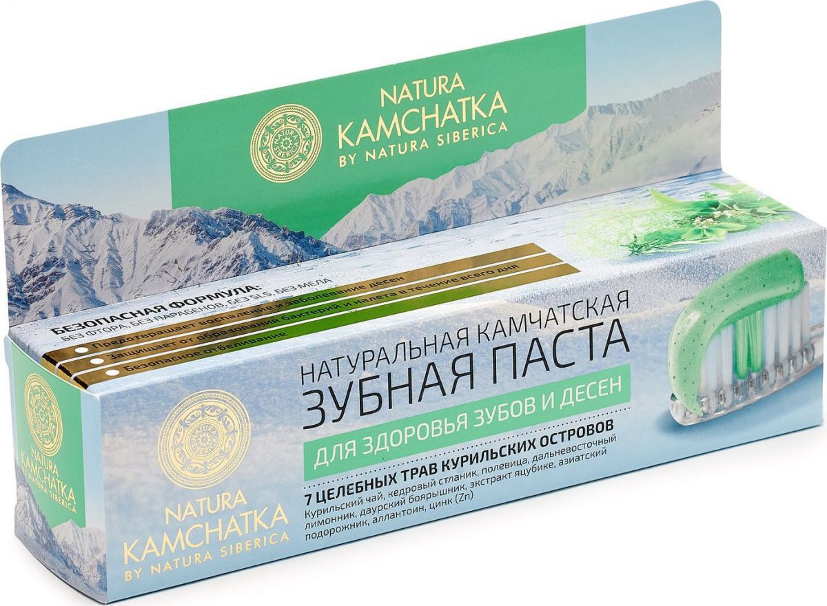 Natura Kamchatka Зубная паста для здоровья зубов и десен, паста зубная, 100 мл, 1 шт. фото