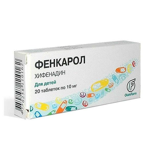 Фенкарол, 10 мг, таблетки, 20 шт. фото