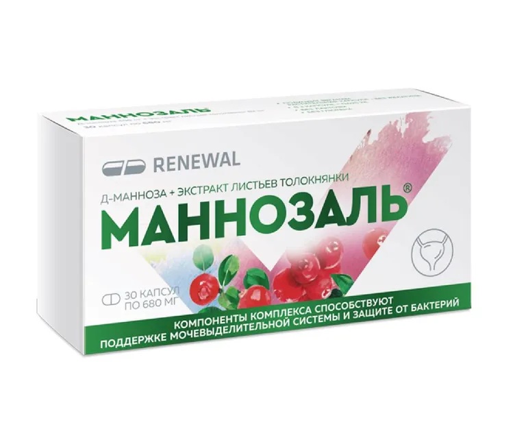 Маннозаль, 680 мг, капсулы, 30 шт. фото