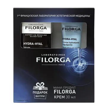 Filorga Hydra-Hyal Сыворотка 30 мл + Крем увлажняющий 30 мл, набор, 1 шт. фото