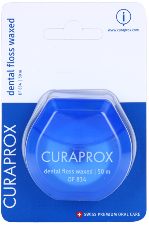 Curaprox Нить межзубная, 50 м, 1 шт, мята, DF834 фото
