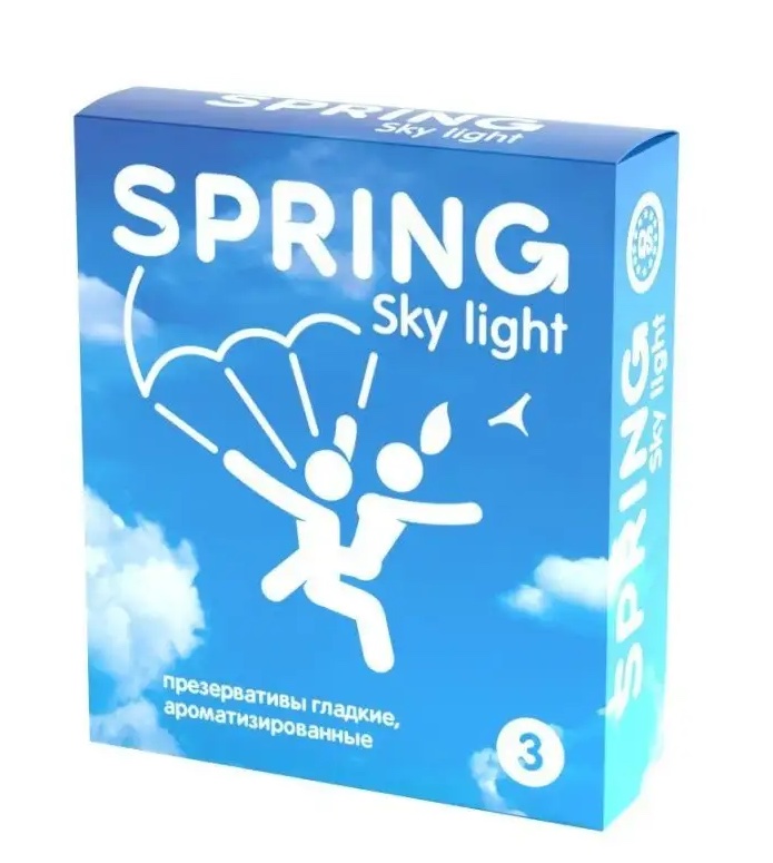 Spring Sky Light презервативы ультратонкие, набор презервативов, 3 шт. фото