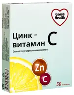 Gross Health Цинк-Витамин С, таблетки, 50 шт. фото