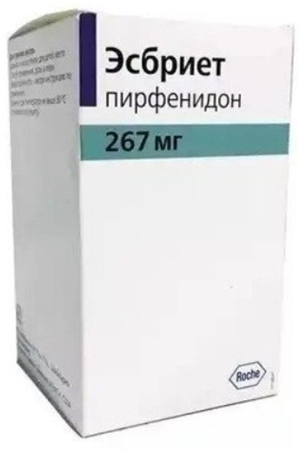 Эсбриет, 267 мг, таблетки, покрытые пленочной оболочкой, 90 шт. фото