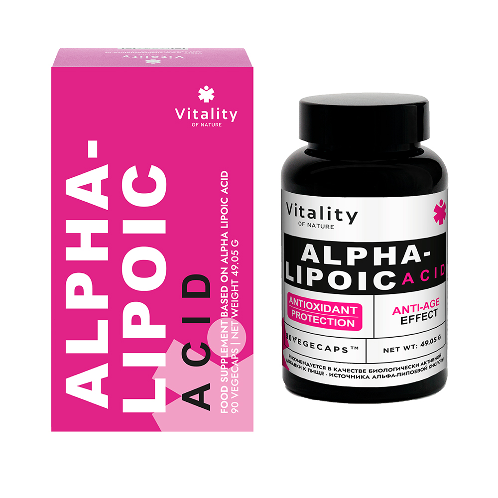 Vitality Альфа-липоевая кислота, капсулы, 90 шт. фото