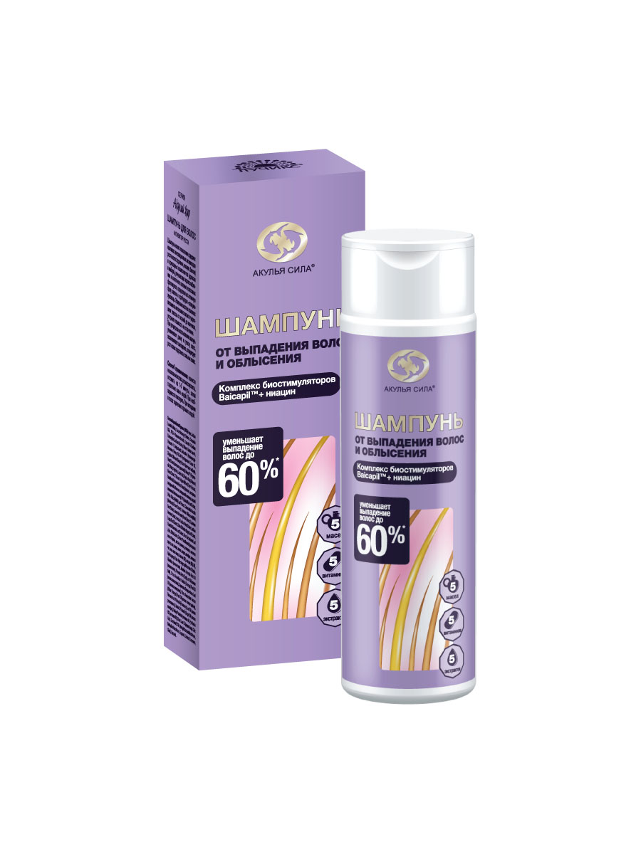 Акулья сила шампунь от выпадения волос и облысения, шампунь, 200 мл, 1 шт. фото