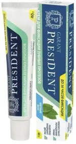 PresiDENT Garant, крем для фиксации зубных протезов, 40 г, 1 шт, мята фото