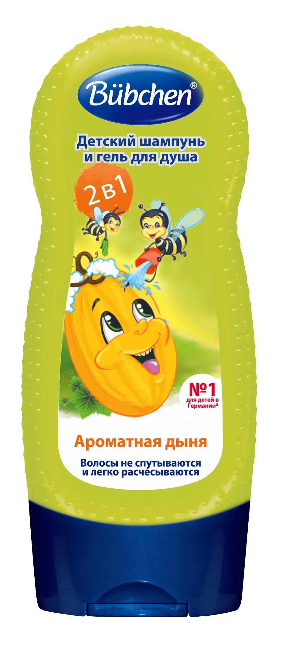 Bubchen kids Шампунь для волос и тела Дыня, шампунь, 230 мл, 1 шт. фото