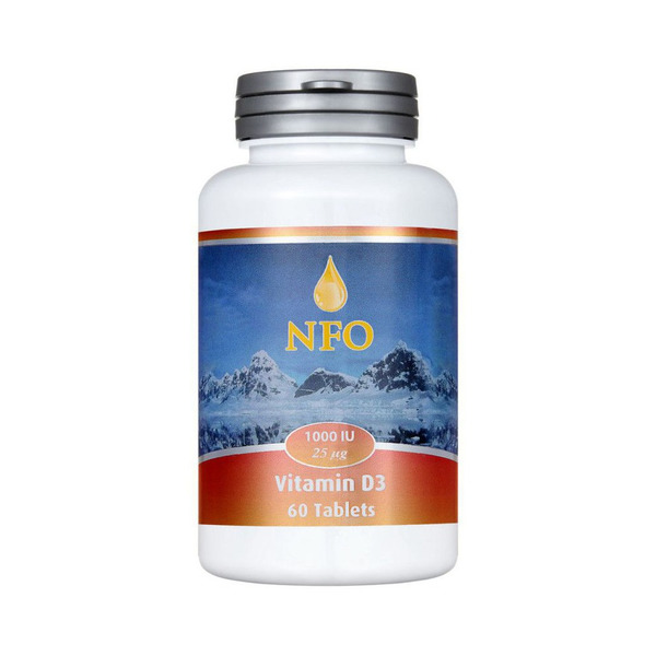 NFO Витамин D3, 1000 МЕ, таблетки, 60 шт. фото