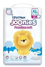 Joonies Premium Soft Подгузники-трусики для детей, XL, 38 шт, 12-17 кг фото