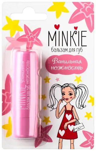 Минки Бальзам для губ, 1 шт, ванильная нежность фото