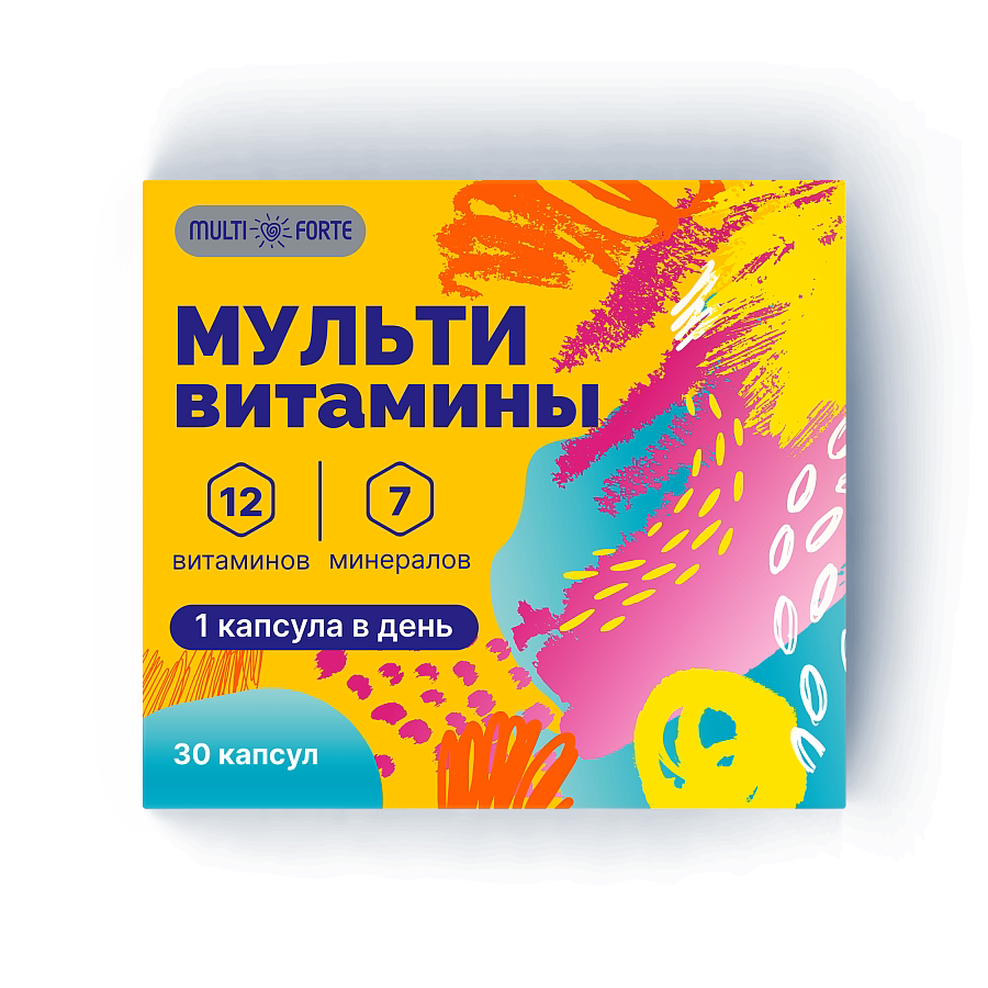 MultiForte Мультивитамины, капсулы, 30 шт. фото