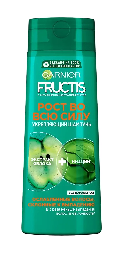 Garnier Fructis Шампунь укрепляющий Рост во всю силу, шампунь, 400 мл, 1 шт. фото