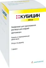 Кубицин, 350 мг, лиофилизат для приготовления раствора для инфузий, 1 шт. фото